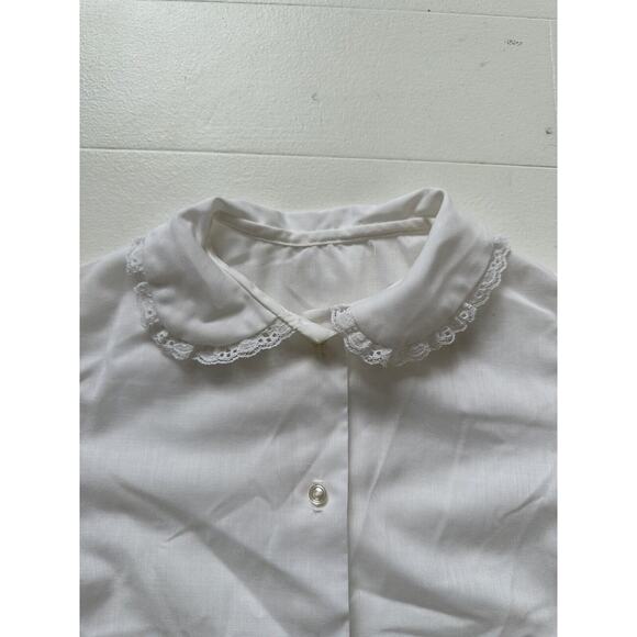 Vintage 1970s Her Majesty Toddler Button Up Ruffled Shirt Size 6x - Picture 3 of 4